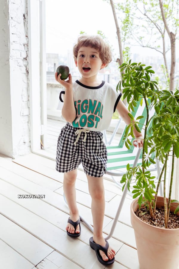 KOKOYARN - Korean Children Fashion - #Kfashion4kids - Check Shorts - 5