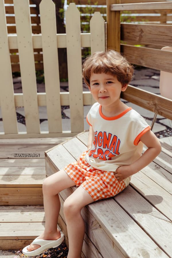 KOKOYARN - Korean Children Fashion - #Kfashion4kids - Check Shorts - 8