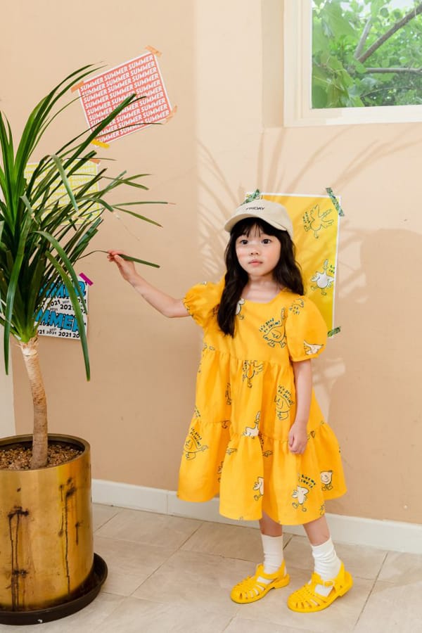 KOKOYARN - Korean Children Fashion - #Kfashion4kids - Linen Puff One-piece - 11