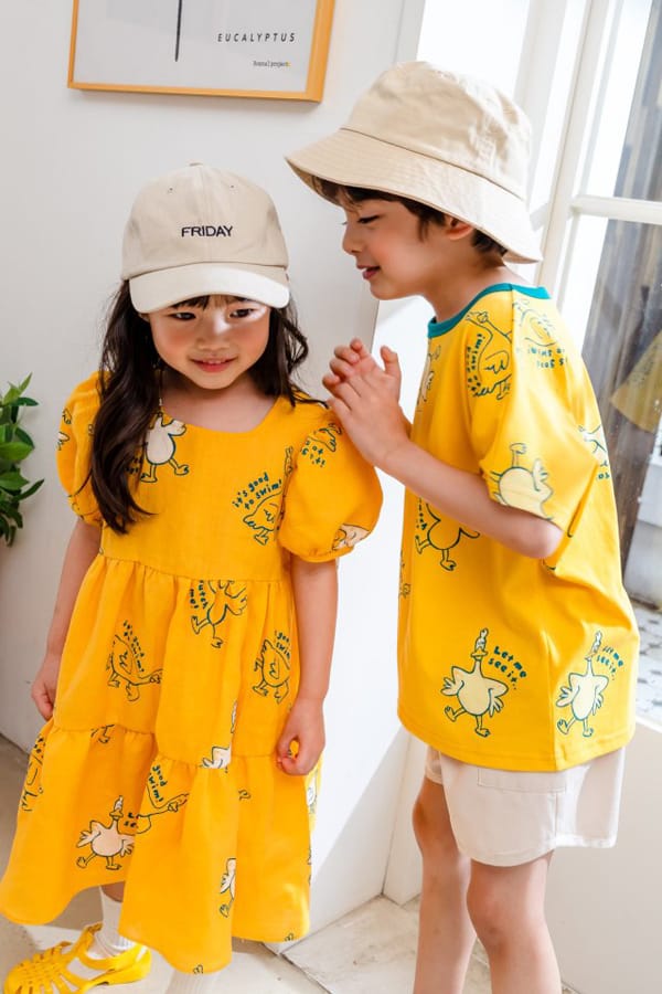KOKOYARN - Korean Children Fashion - #Kfashion4kids - Linen Puff One-piece - 6