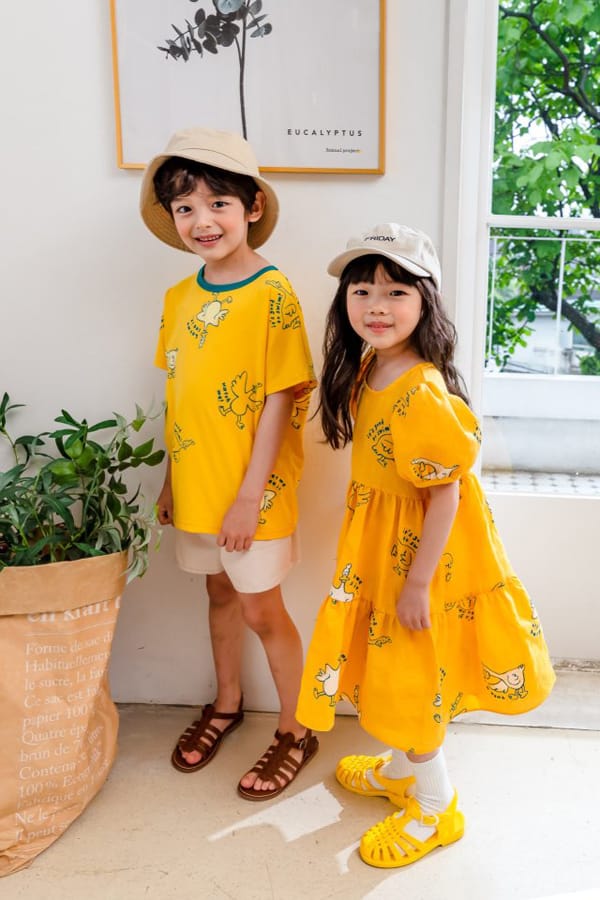 KOKOYARN - Korean Children Fashion - #Kfashion4kids - Linen Puff One-piece - 8