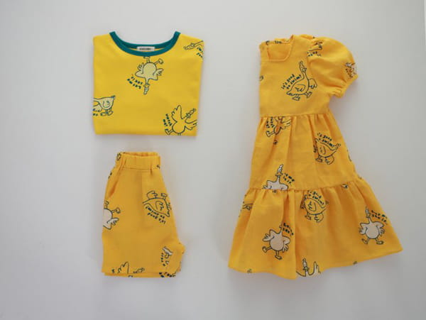 KOKOYARN - Korean Children Fashion - #Kfashion4kids - Duck Rappa Color Tee - 10