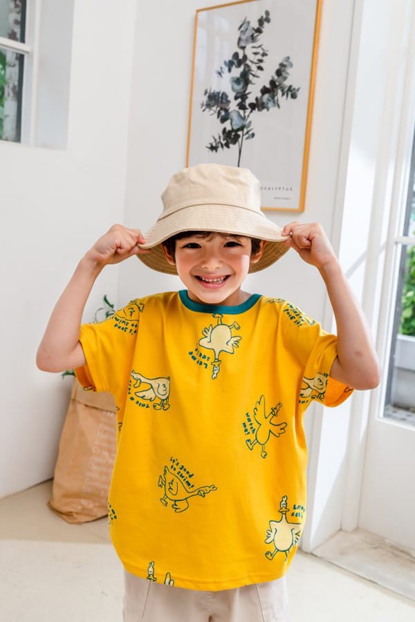 KOKOYARN - Korean Children Fashion - #Kfashion4kids - Duck Rappa Color Tee - 2