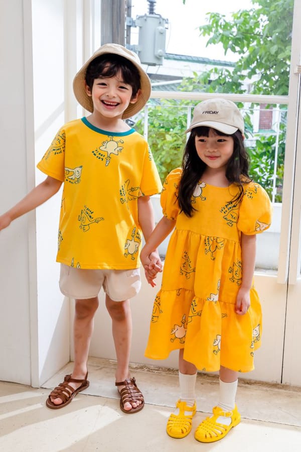 KOKOYARN - Korean Children Fashion - #Kfashion4kids - Duck Rappa Color Tee - 5