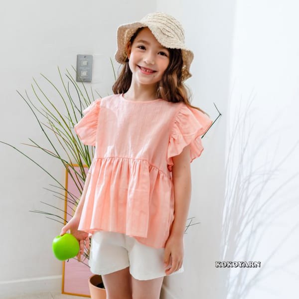KOKOYARN - Korean Children Fashion - #Kfashion4kids - Frill Wing Blouse
