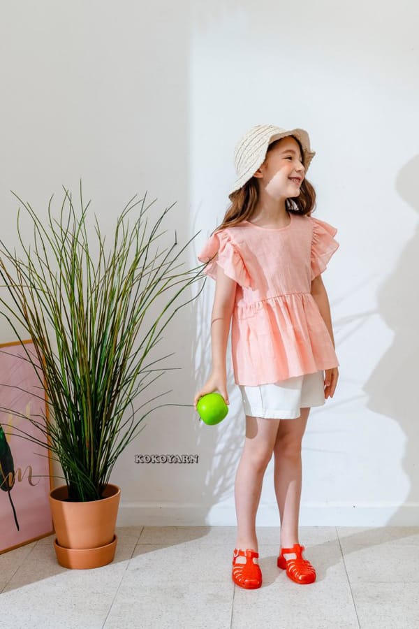 KOKOYARN - Korean Children Fashion - #Kfashion4kids - Frill Wing Blouse - 3
