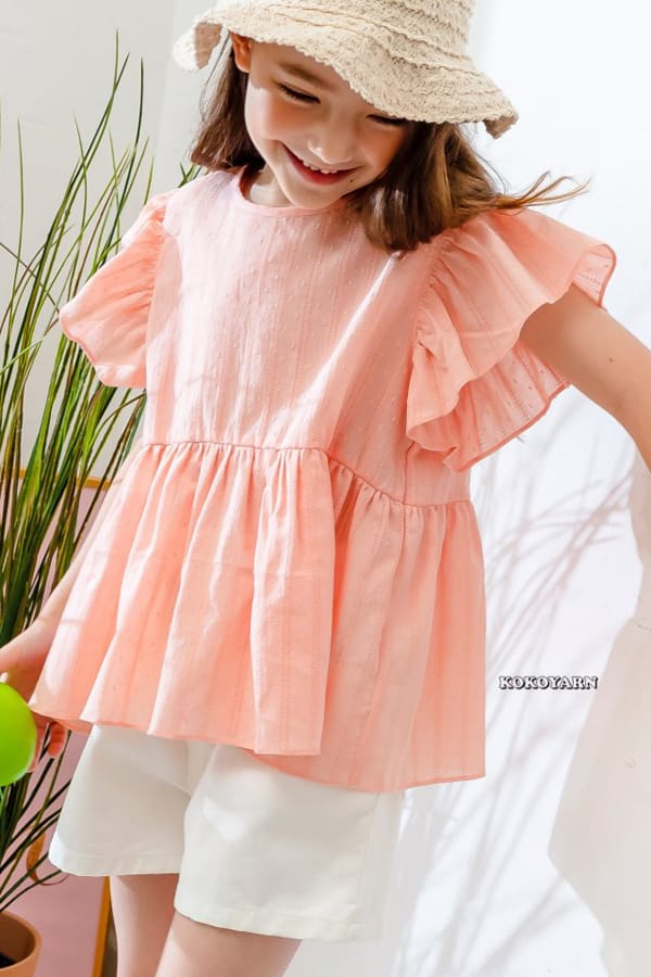 KOKOYARN - Korean Children Fashion - #Kfashion4kids - Frill Wing Blouse - 4