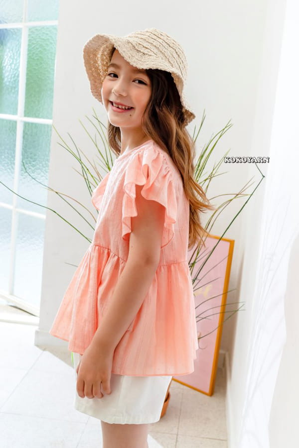 KOKOYARN - Korean Children Fashion - #Kfashion4kids - Frill Wing Blouse - 7