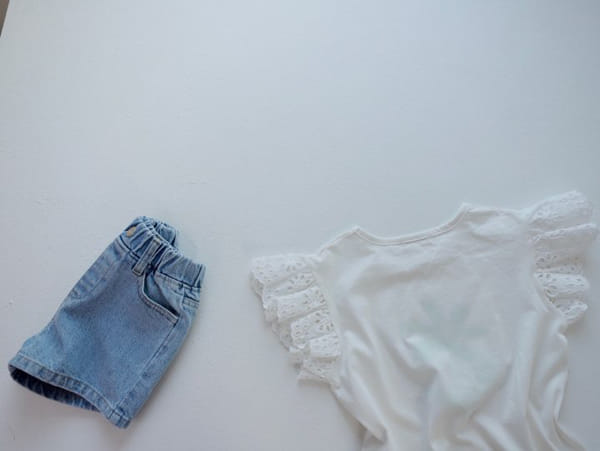 KOKOYARN - Korean Children Fashion - #Kfashion4kids - Flower Lace Tee - 10