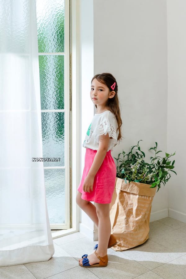 KOKOYARN - Korean Children Fashion - #Kfashion4kids - Flower Lace Tee - 2