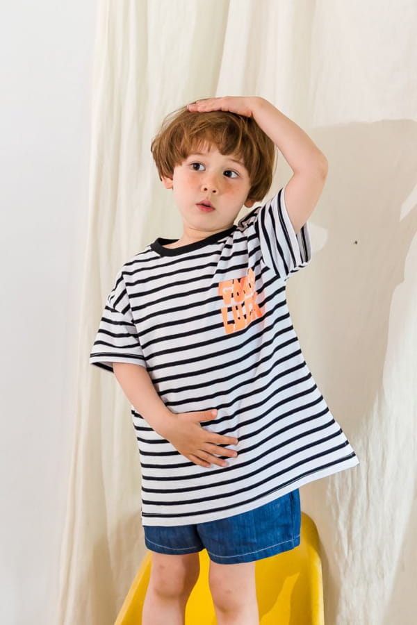 KOKOYARN - Korean Children Fashion - #Kfashion4kids - Good Luck Stripes Long Tee - 11