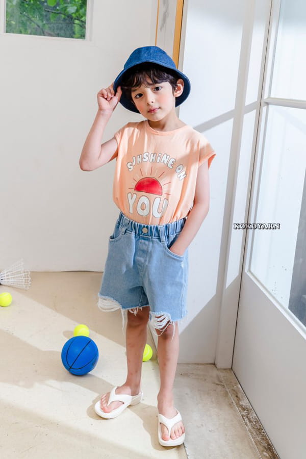 KOKOYARN - Korean Children Fashion - #Kfashion4kids - Sunshine Sleeveless Tee - 6