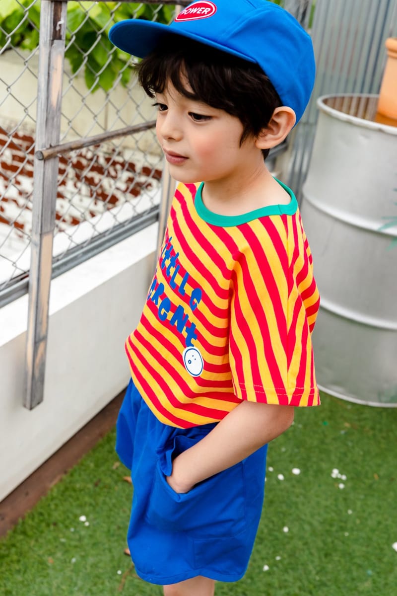 KOKOYARN - Korean Children Fashion - #Kfashion4kids - Lettering Stripes Tee - 11