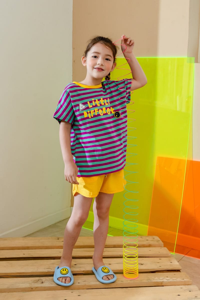 KOKOYARN - Korean Children Fashion - #Kfashion4kids - Lettering Stripes Tee - 3