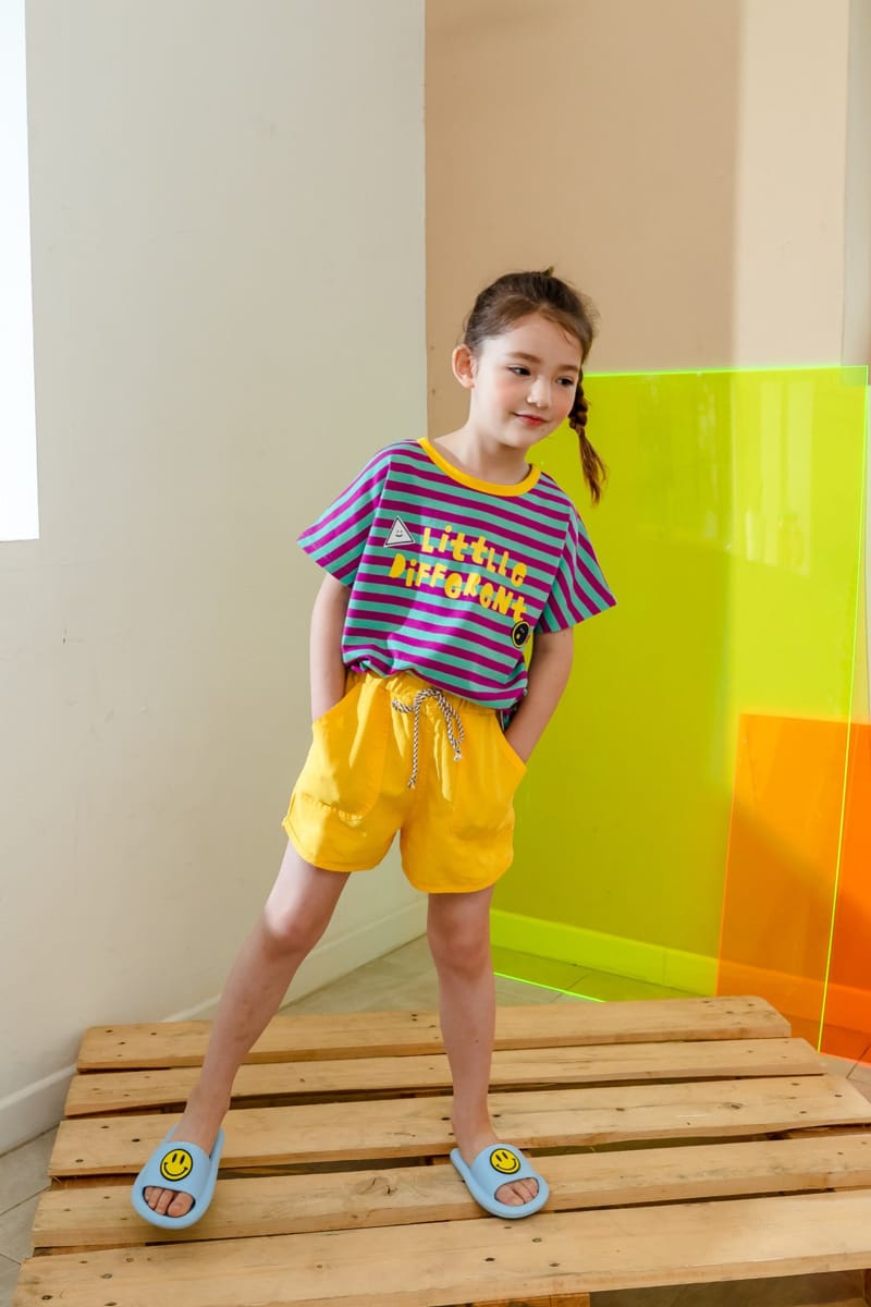 KOKOYARN - Korean Children Fashion - #Kfashion4kids - Lettering Stripes Tee - 7