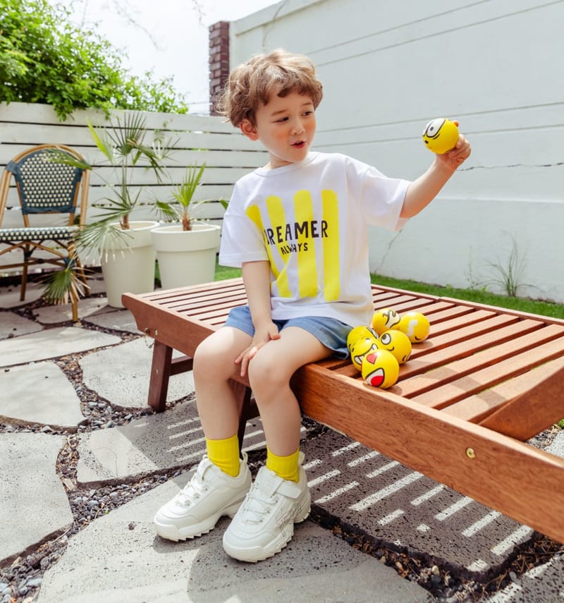KOKOYARN - Korean Children Fashion - #Kfashion4kids - Tape Denim Shorts - 5