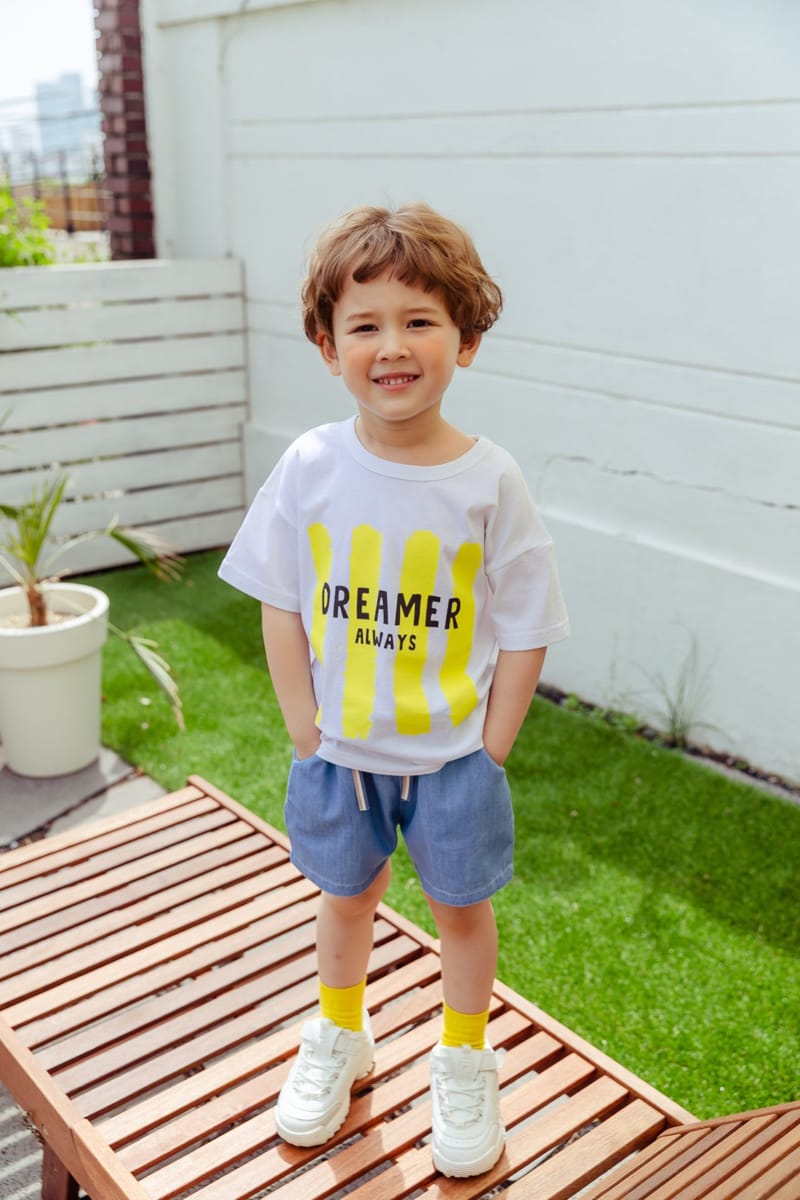 KOKOYARN - Korean Children Fashion - #Kfashion4kids - Tape Denim Shorts - 6