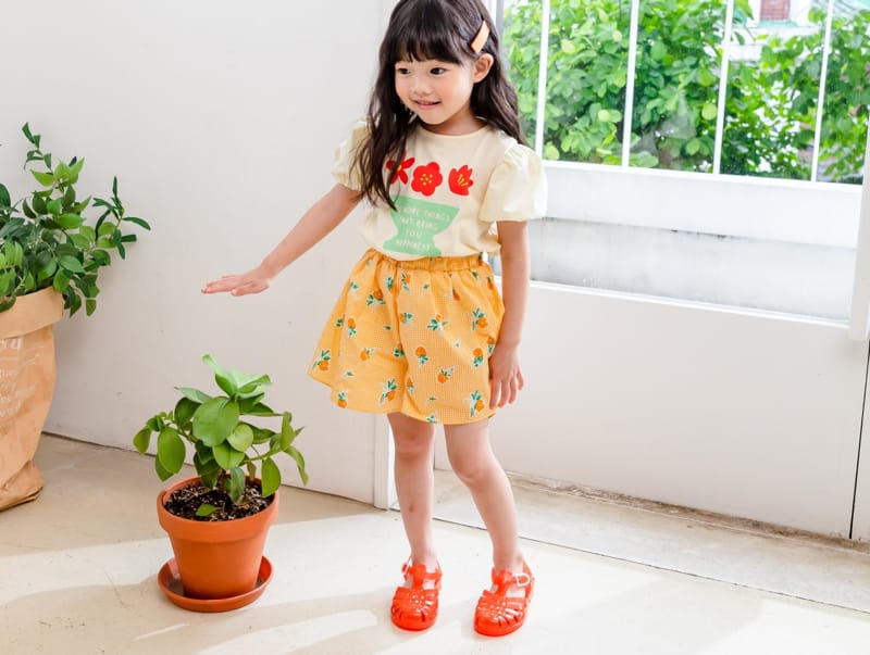 KOKOYARN - Korean Children Fashion - #Kfashion4kids - Flower Puff Tee - 2