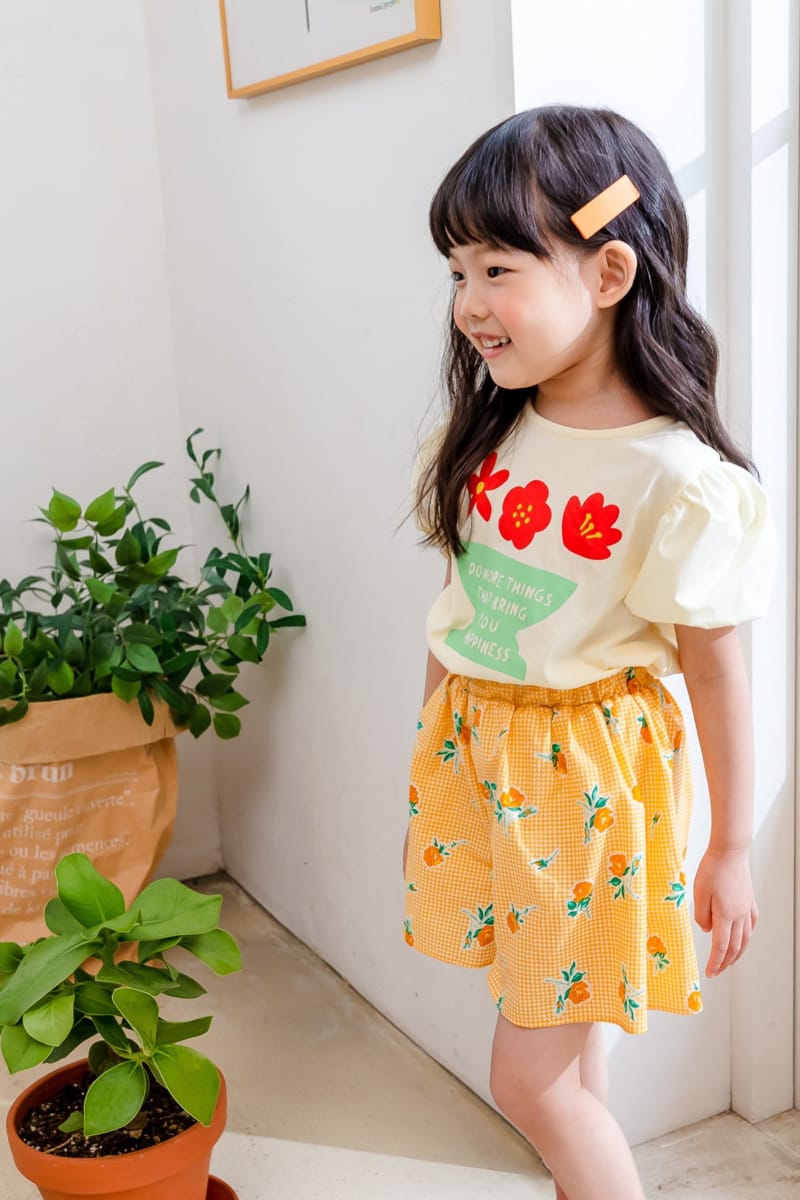 KOKOYARN - Korean Children Fashion - #Kfashion4kids - Flower Puff Tee - 3