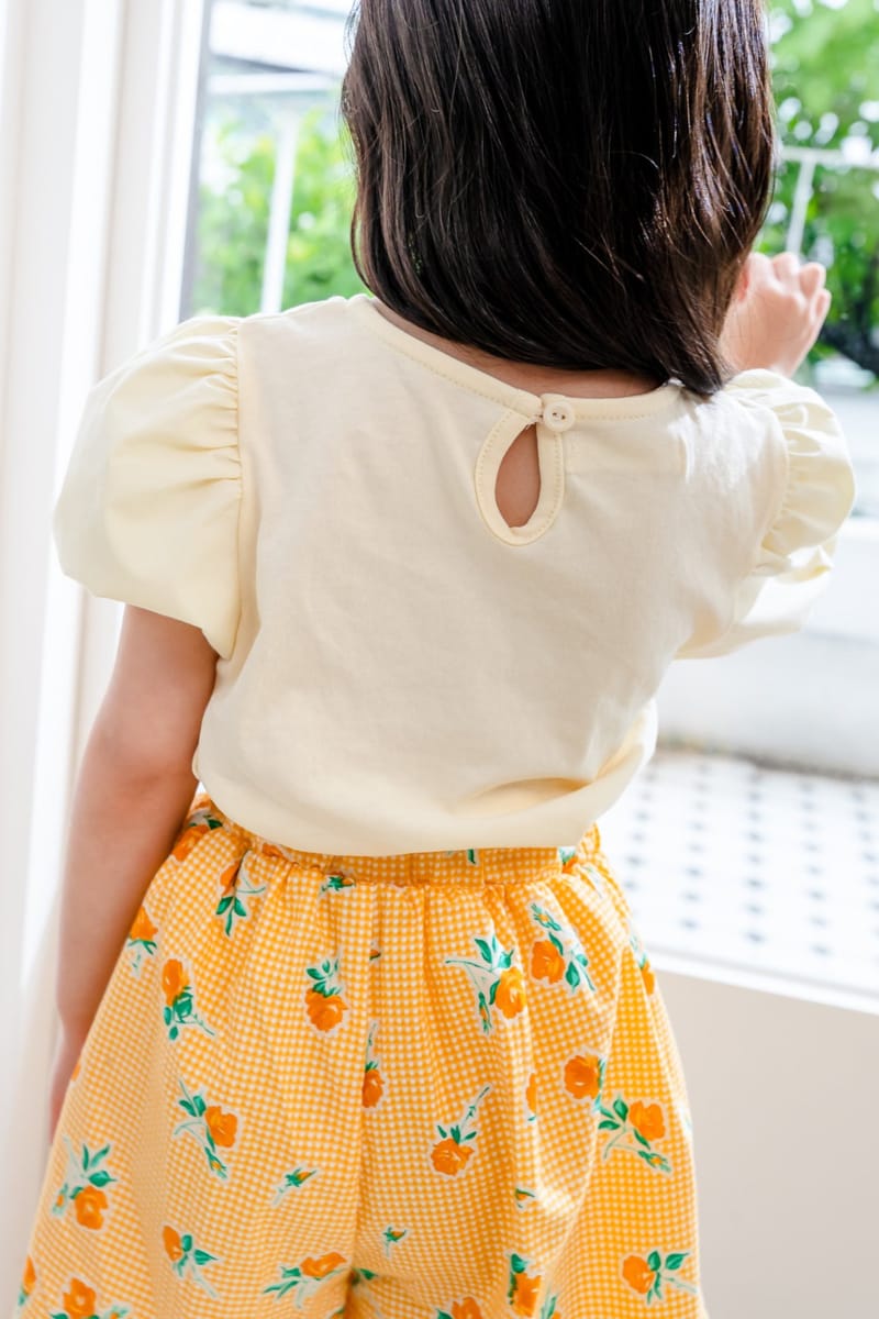 KOKOYARN - Korean Children Fashion - #Kfashion4kids - Flower Puff Tee - 7