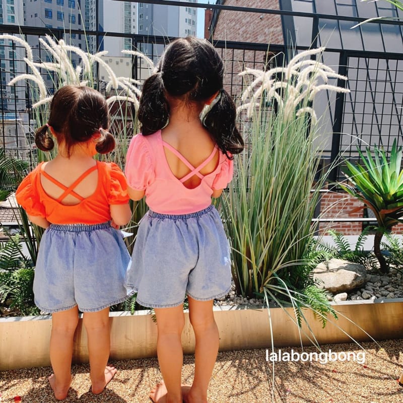 LALABONGBONG - Korean Children Fashion - #Kfashion4kids - Cross Tee