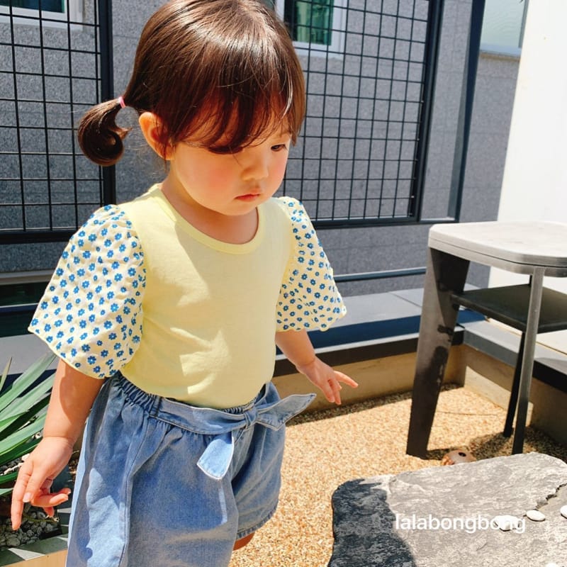 LALABONGBONG - Korean Children Fashion - #Kfashion4kids - Cuty Flower Tee