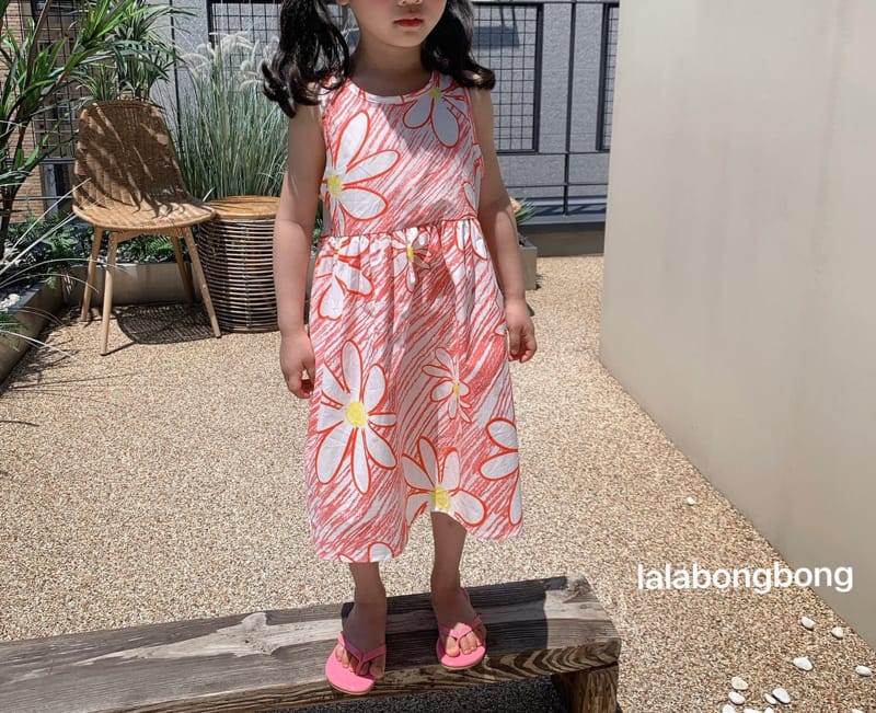 LALABONGBONG - Korean Children Fashion - #Kfashion4kids - Crayon Flower One-piece - 12