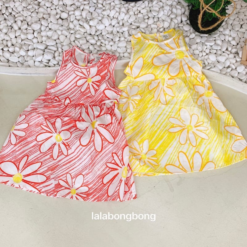 LALABONGBONG - Korean Children Fashion - #Kfashion4kids - Crayon Flower One-piece - 2