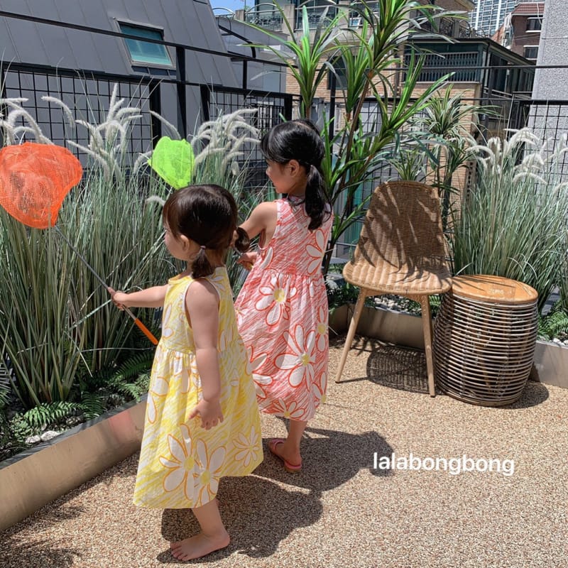 LALABONGBONG - Korean Children Fashion - #Kfashion4kids - Crayon Flower One-piece - 5