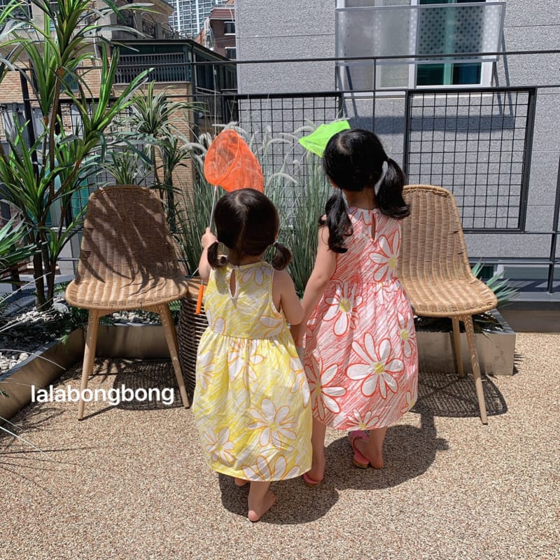 LALABONGBONG - Korean Children Fashion - #Kfashion4kids - Crayon Flower One-piece - 9