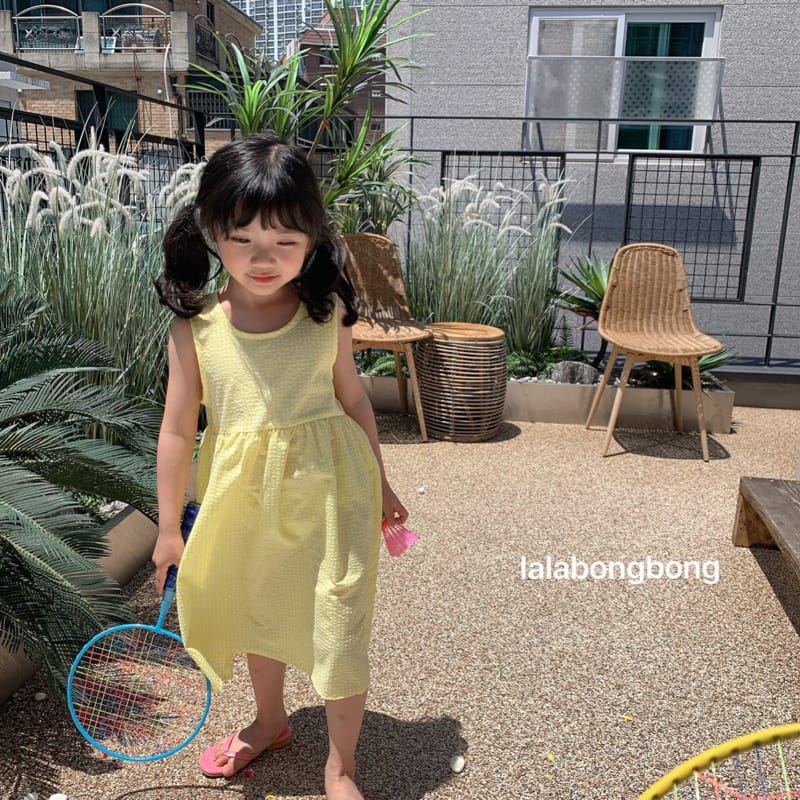 LALABONGBONG - Korean Children Fashion - #Kfashion4kids - Neon Check One-piece - 6