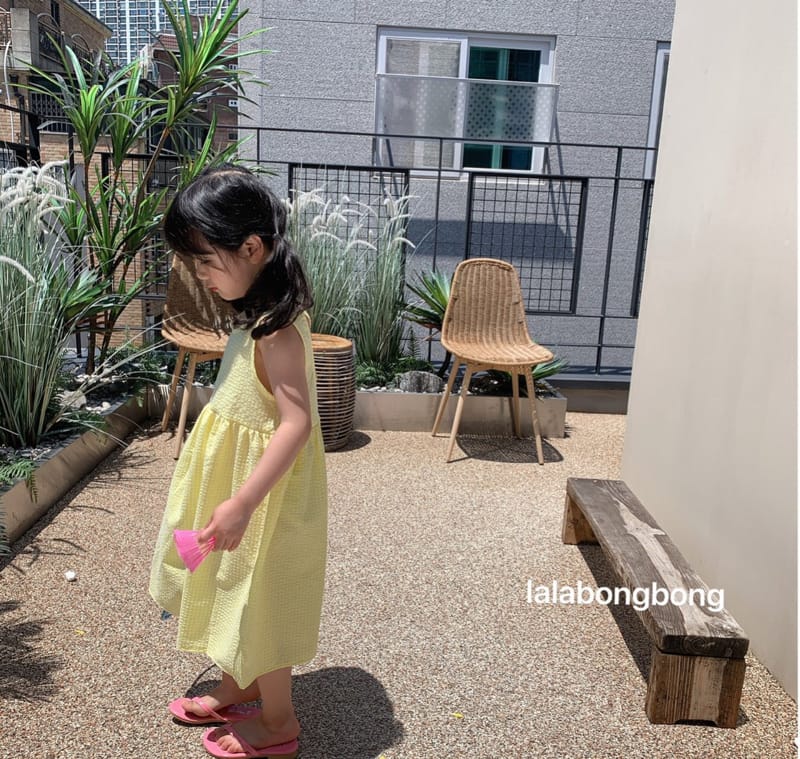 LALABONGBONG - Korean Children Fashion - #Kfashion4kids - Neon Check One-piece - 7