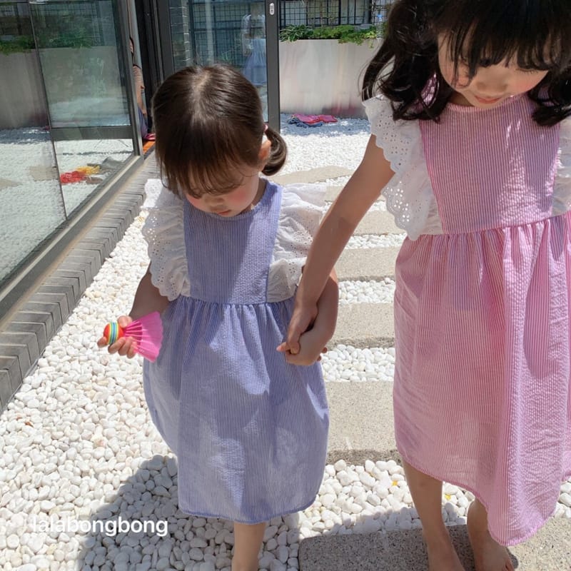 LALABONGBONG - Korean Children Fashion - #Kfashion4kids - Lace Angel One-piece