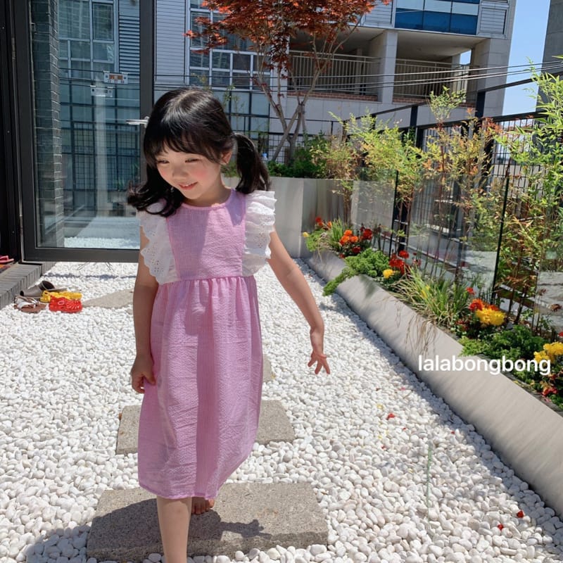 LALABONGBONG - Korean Children Fashion - #Kfashion4kids - Lace Angel One-piece - 12
