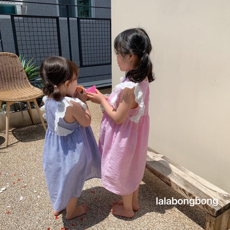 LALABONGBONG - Korean Children Fashion - #Kfashion4kids - Lace Angel One-piece - 5