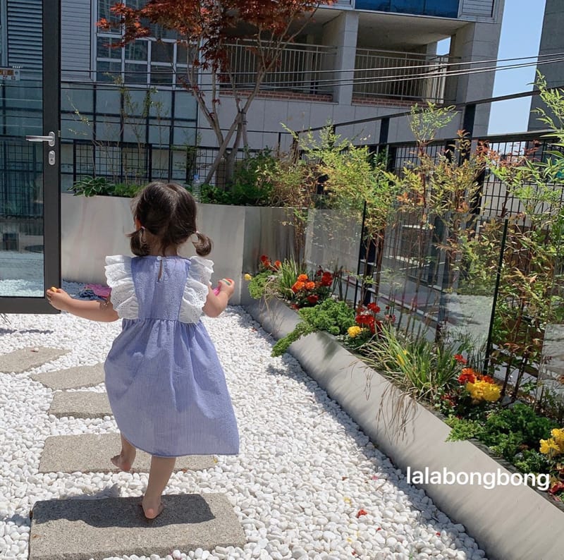 LALABONGBONG - Korean Children Fashion - #Kfashion4kids - Lace Angel One-piece - 6