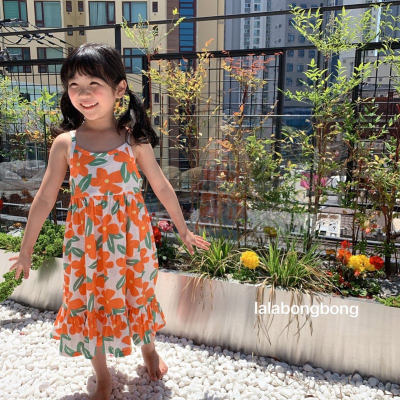 LALABONGBONG - Korean Children Fashion - #Kfashion4kids - Flower String One-piece - 6