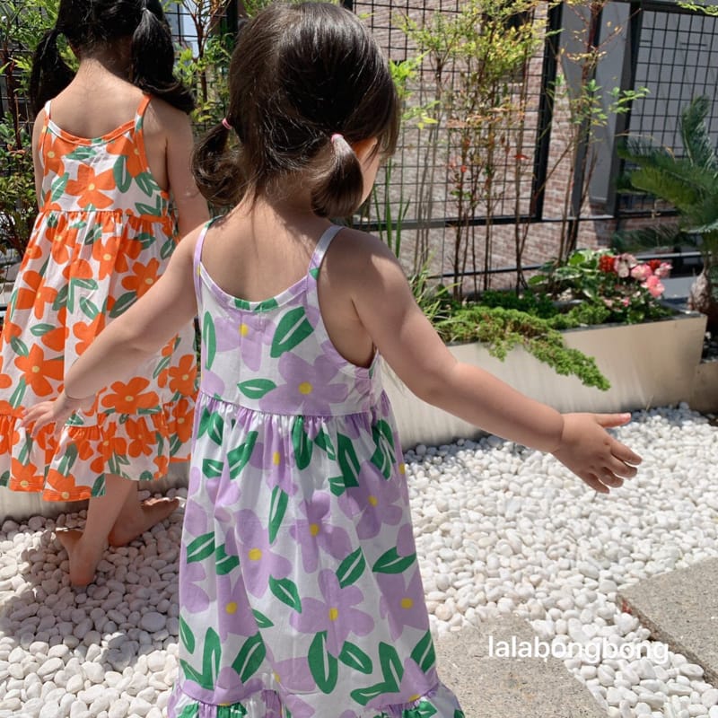 LALABONGBONG - Korean Children Fashion - #Kfashion4kids - Flower String One-piece - 7