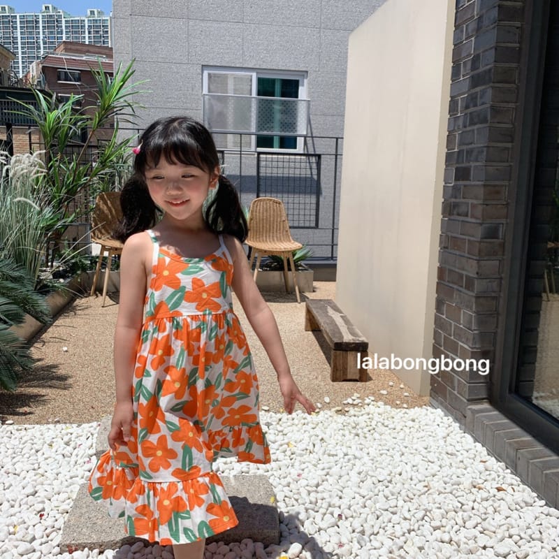 LALABONGBONG - Korean Children Fashion - #Kfashion4kids - Flower String One-piece - 9