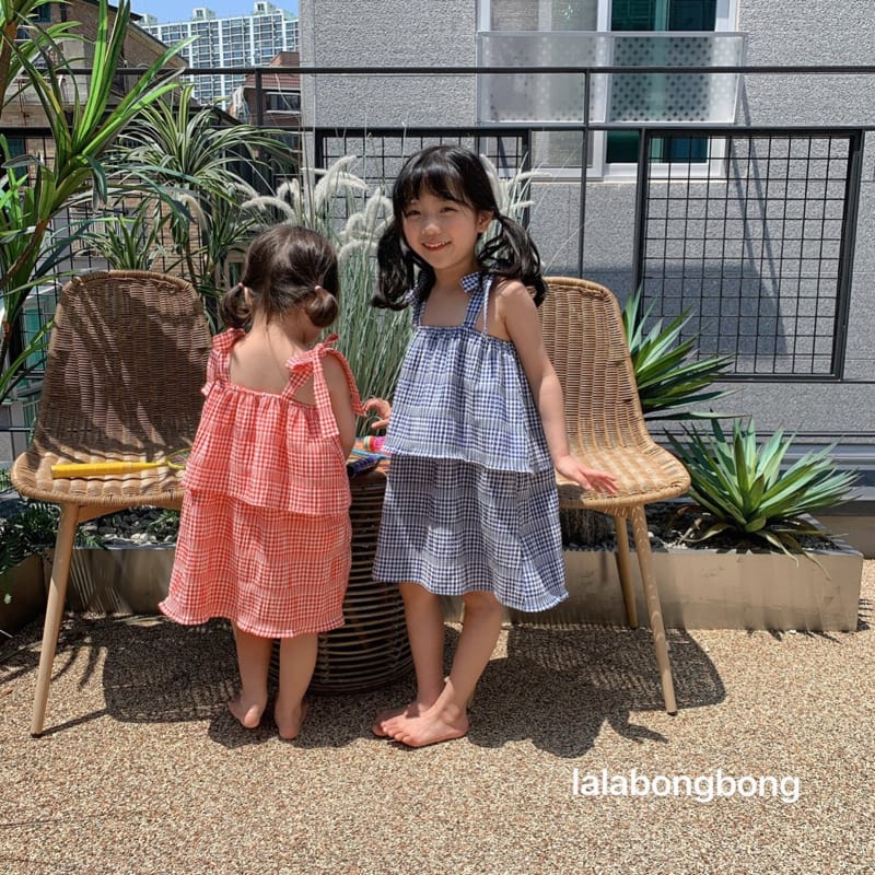 LALABONGBONG - Korean Children Fashion - #Kfashion4kids - Cancan Check One-piece - 11