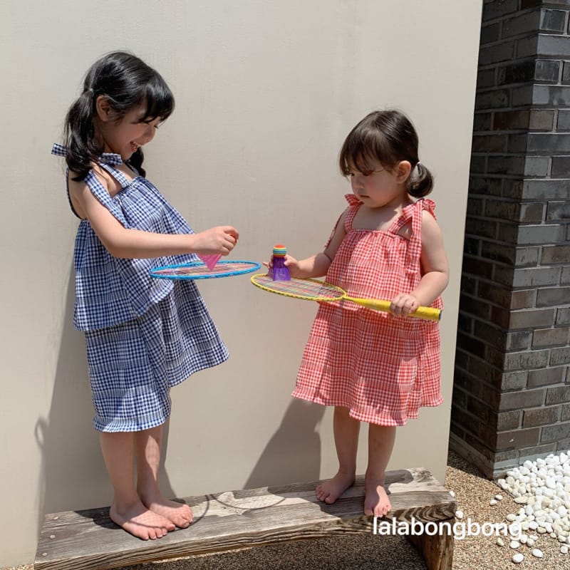 LALABONGBONG - Korean Children Fashion - #Kfashion4kids - Cancan Check One-piece - 12