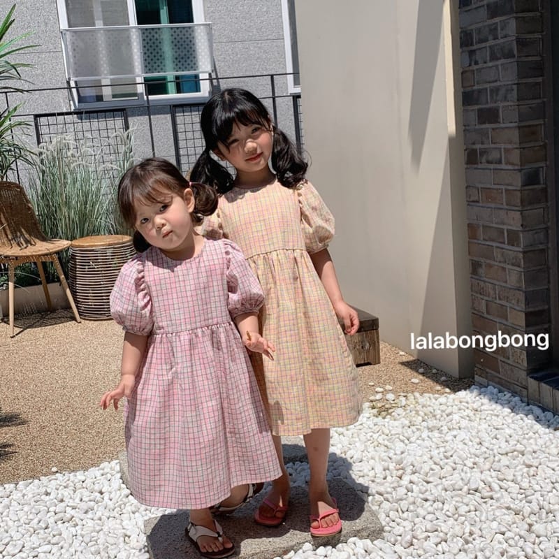 LALABONGBONG - Korean Children Fashion - #Kfashion4kids - Neon Puff One-piece