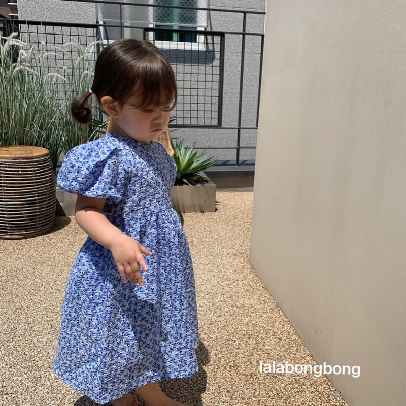 LALABONGBONG - Korean Children Fashion - #Kfashion4kids - Margaret Flower One-piece - 3