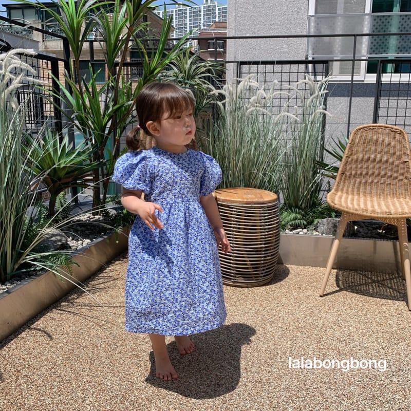 LALABONGBONG - Korean Children Fashion - #Kfashion4kids - Margaret Flower One-piece - 4