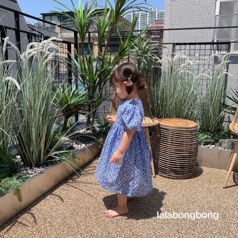 LALABONGBONG - Korean Children Fashion - #Kfashion4kids - Margaret Flower One-piece - 6