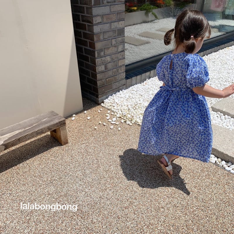 LALABONGBONG - Korean Children Fashion - #Kfashion4kids - Margaret Flower One-piece - 9