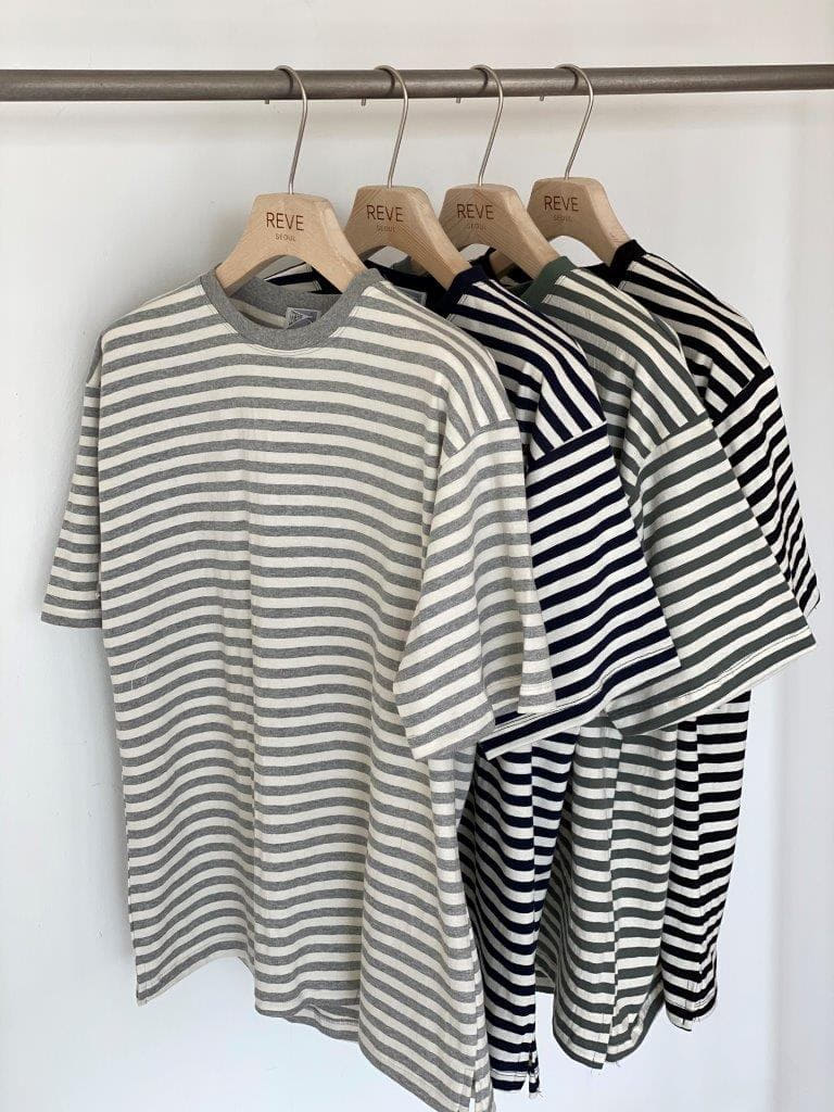 LE REVE - Korean Children Fashion - #Kfashion4kids - Slit Stripes Tee - 5