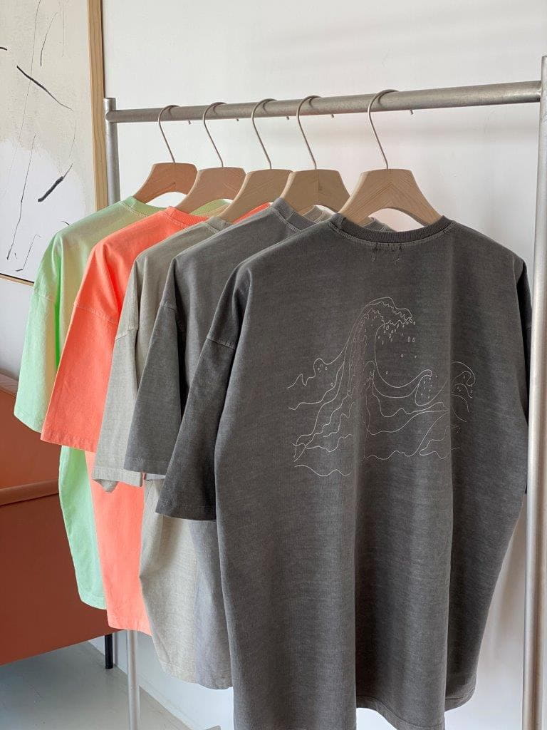 LE REVE - Korean Children Fashion - #Kfashion4kids - Wave Pigment Tee