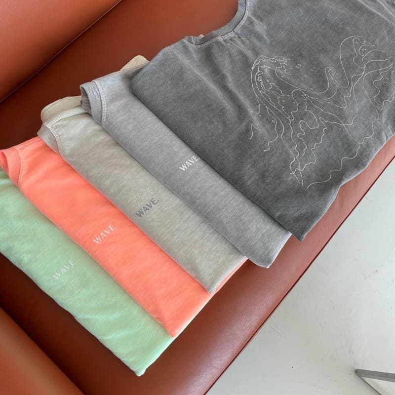 LE REVE - Korean Children Fashion - #Kfashion4kids - Wave Pigment Tee - 9