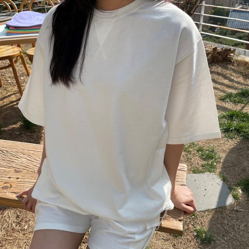 LE REVE - Korean Children Fashion - #Kfashion4kids - Washing Tery String Tee - 2